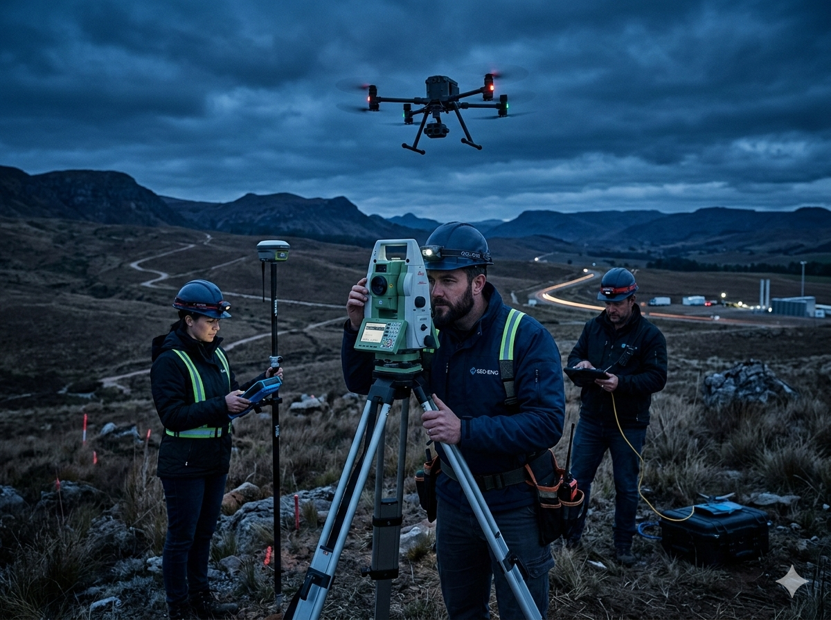 Tecnologia Aplicada à Engenharia: Como a Geomática e a Topografia Elevam a Precisão dos Projetos